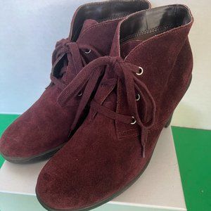 Aerosoles Plum Leather Upper Heel